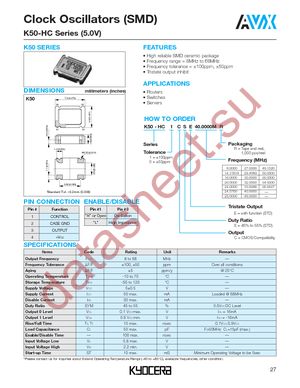 K50-HC1CSE16.000 datasheet  